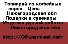 Топиарий из кофейных зерен › Цена ­ 1 000 - Нижегородская обл. Подарки и сувениры » Изделия ручной работы   . Нижегородская обл.